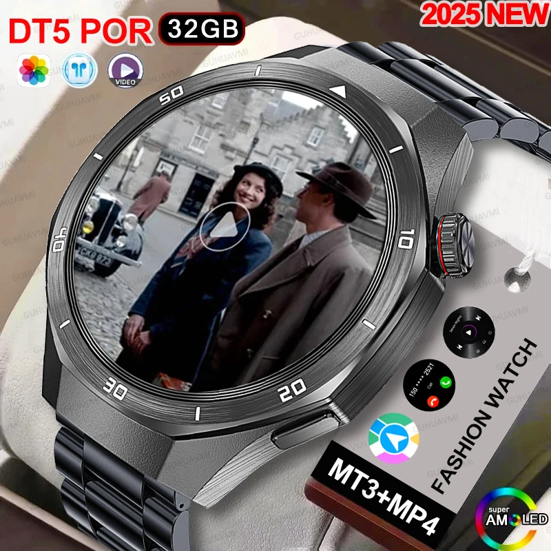 

2025 NEW Upgraded Ultra Big 32GB Memory Smart Watch Sports Military GPS Map MP4 Player HD Bluetooth Call Smart Watch For HUAWEI