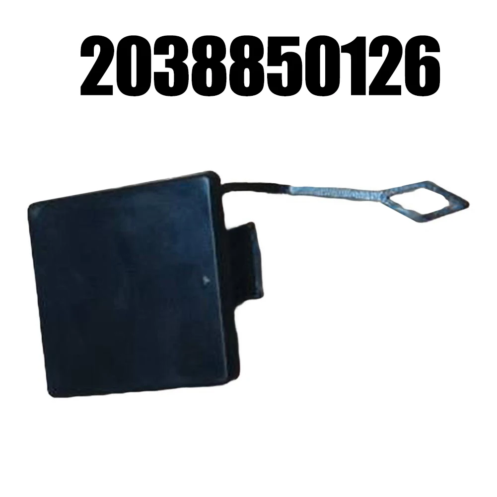 

Car Rear Bumper Tow Hook Cover 2038850126 For Mercedes For Benz C-Class W203 ABS Black Trailer Hook Cover Exterior Accessories
