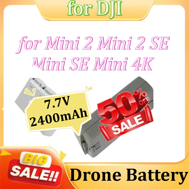 

Drone Battery for DJI Mini 2 Mini 2 SE M​ini SE M​ini 4K Intelligent Flight Battery 7.7V 2400mAh