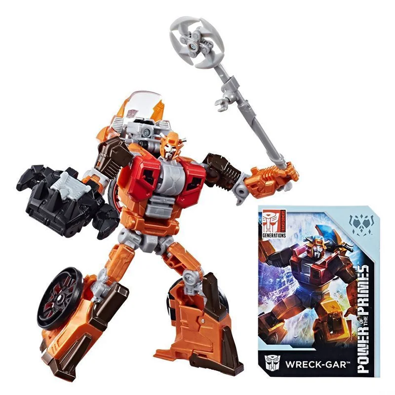 Hasbro Transformers Power of The Primes Wreck-Gar 12Cm Deluxe Class Anime Original figura de acción modelo juguete colección de regalo