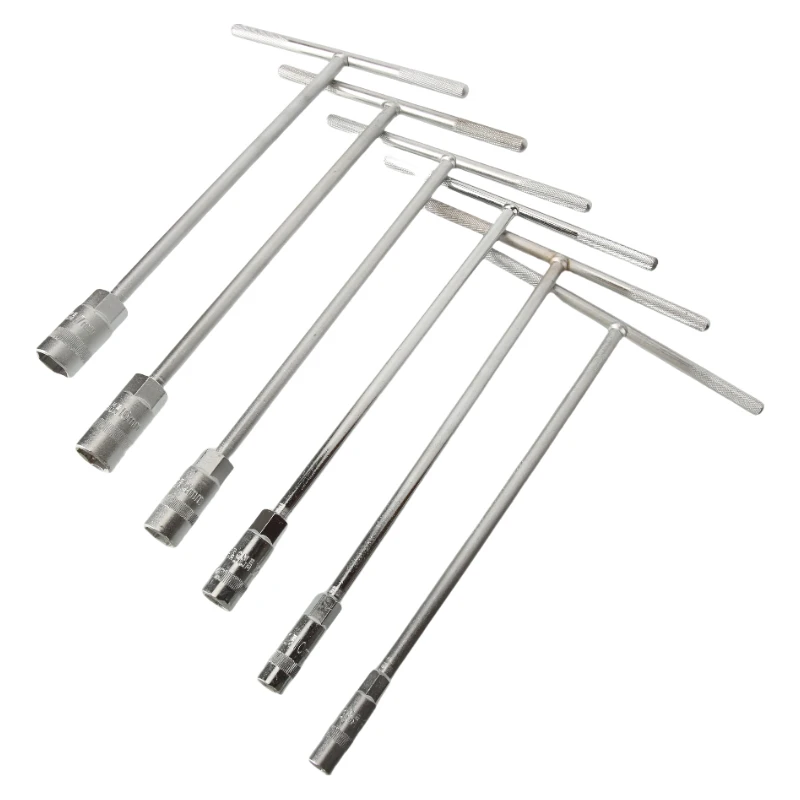 8-17mm extended T-shaped pole motorcycle electric vehicle mechanical equipment maintenance tool T-shaped hexagonal socket wrench
