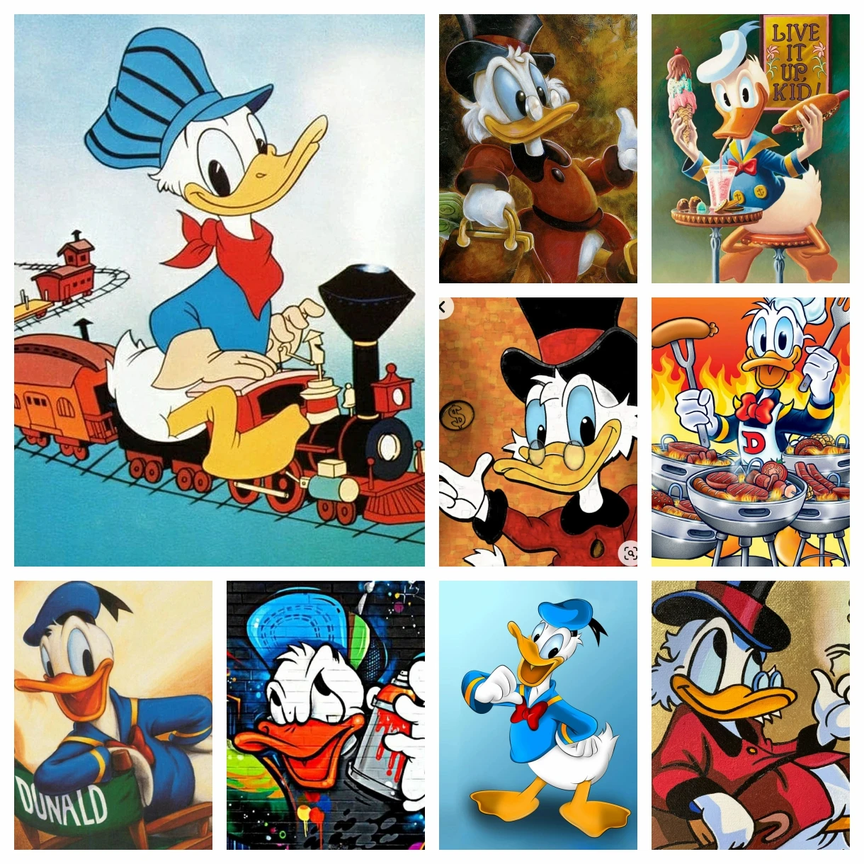 

Наборы алмазной живописи «Дисней» с изображением Дональда Дака «сделай сам», новинка 2024, мозаика, вышивка крестиком, домашний декор, детский подарок, поделки