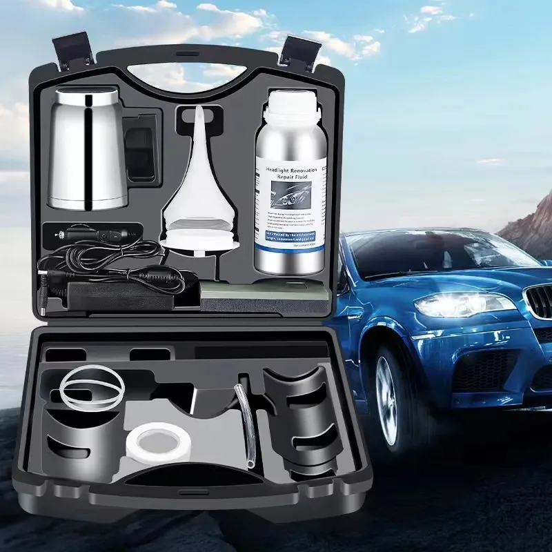 Auto-Scheinwerfer-Polier-Set, 800 g, Auto-Scheinwerfer-Renovierungsset, Reparatur der Renovierung, hydrophobes Scheinwerfer-Restaurierungsset