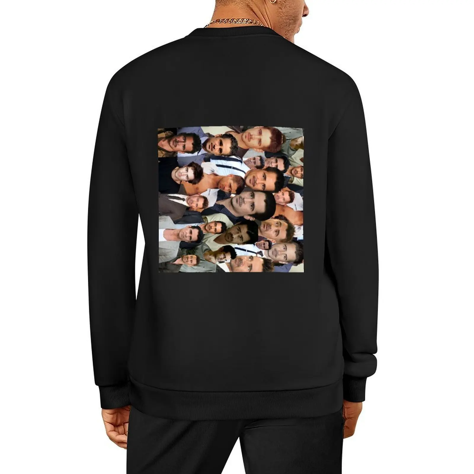 

colin farrell high quality photo collage Pullover mens clothing tracksuit men men's winter sweater men's clothes new sweatshirts