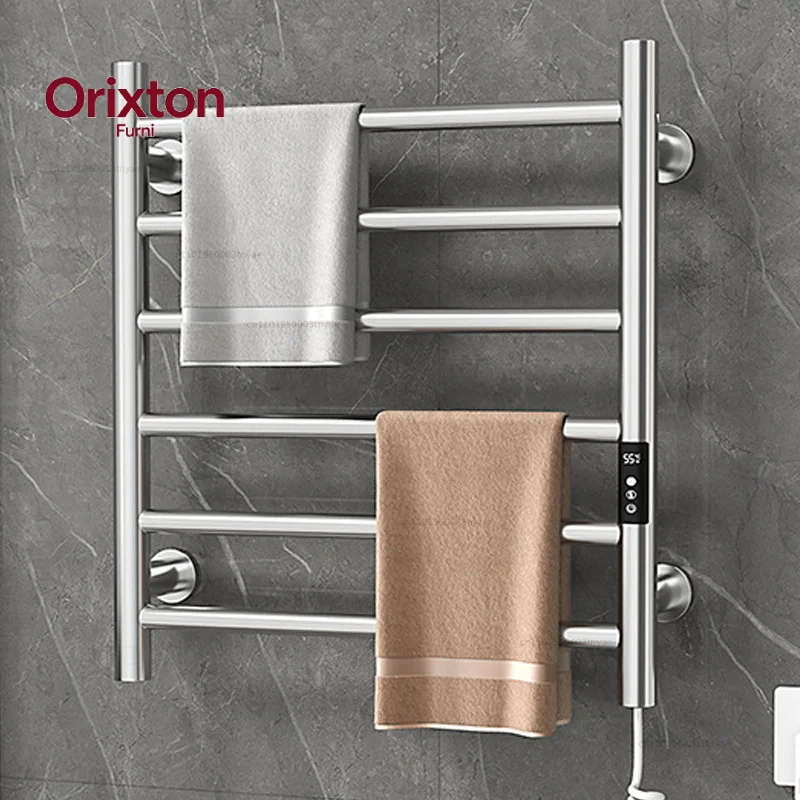 Towel Warmer 304 Stainless Steel 30-70°C adjustment 1-9H timing Smart Heated Electric Towel Rack 50*60*10cm 110V/220V