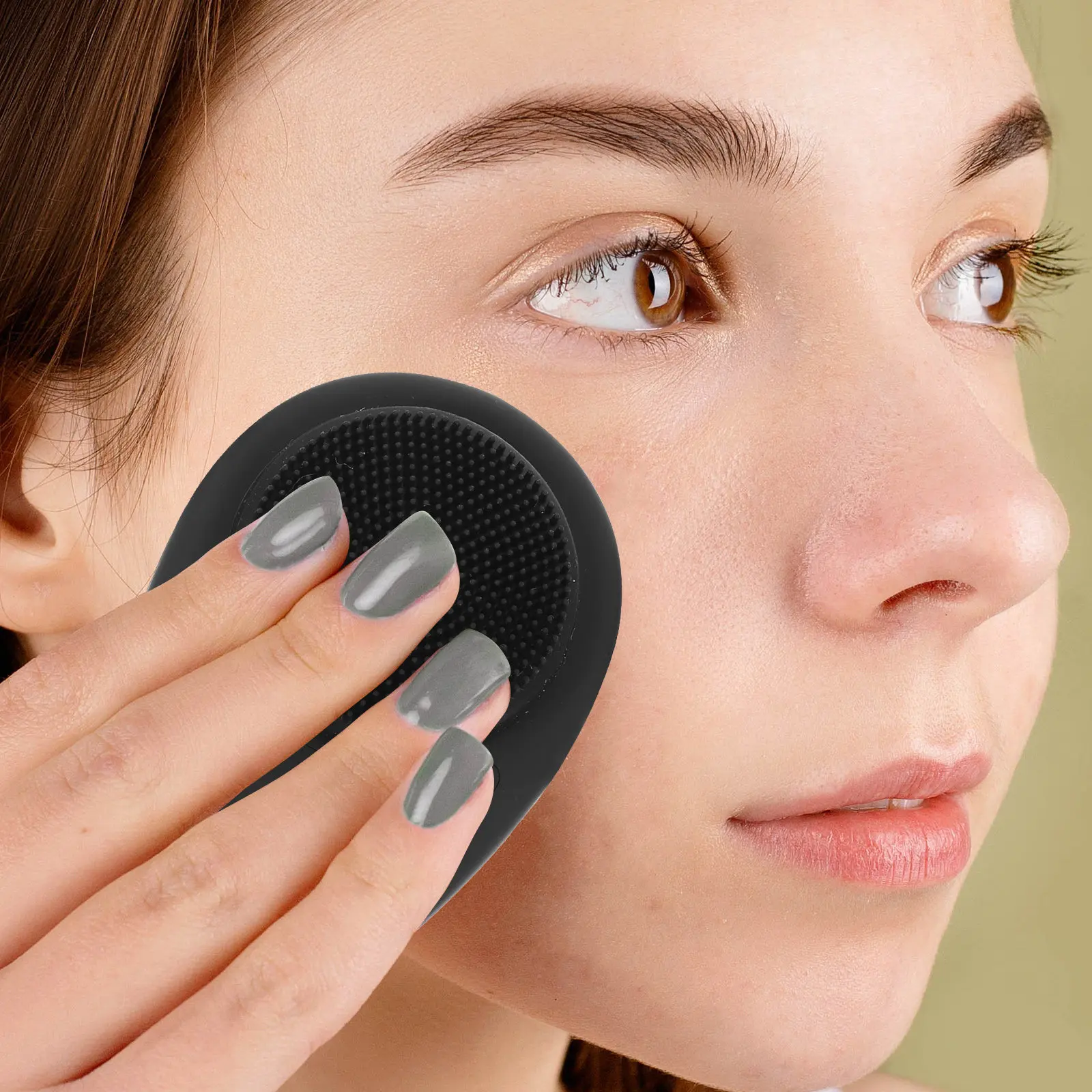 

2Pcs Facial Cleansing Brush Small Face Scrubber Cleaning Dry Silicone Durable Longlasting SkinFriendly Gifts