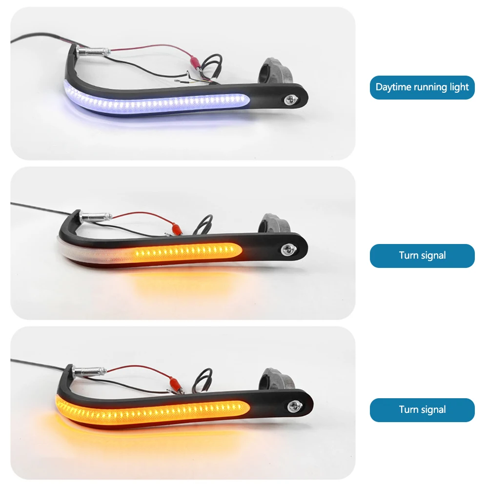 Motorcycle LED Handle Wind Shield Handguards Protector Covers LED Turn Signals Running Light Universal Motorbike Accessories