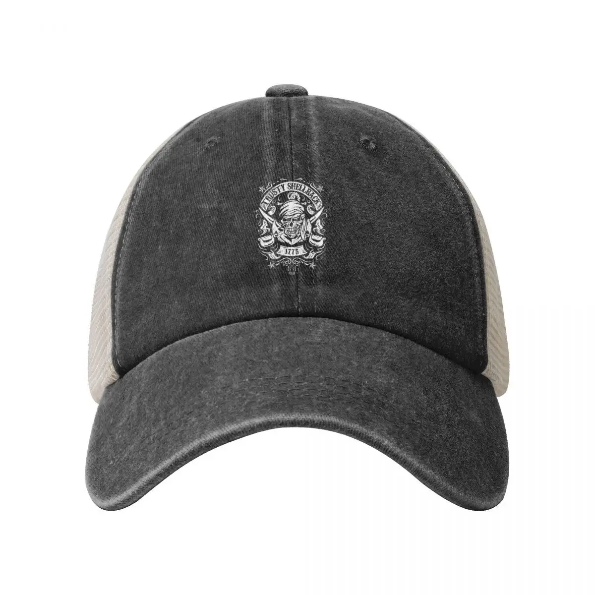 Trusty Shellback Skull and Swords Equator Crossing Naval Art Baseball Cap Trucker Hat Golf Hat Man Caps For Men Women's