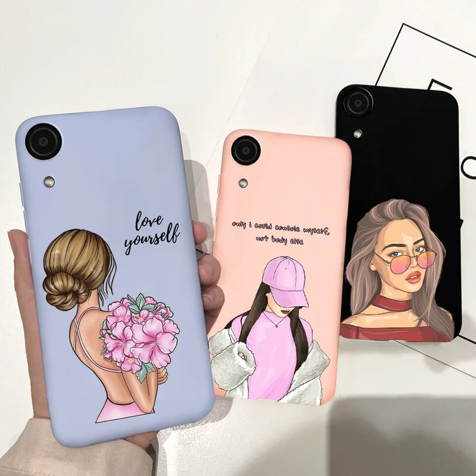 For Samsung Galaxy A03 Core Case Girl Cute Soft Silicone Phone Cover For Samsung A03 Core Fundas GalaxyA03 A 03 Core A032F Shell