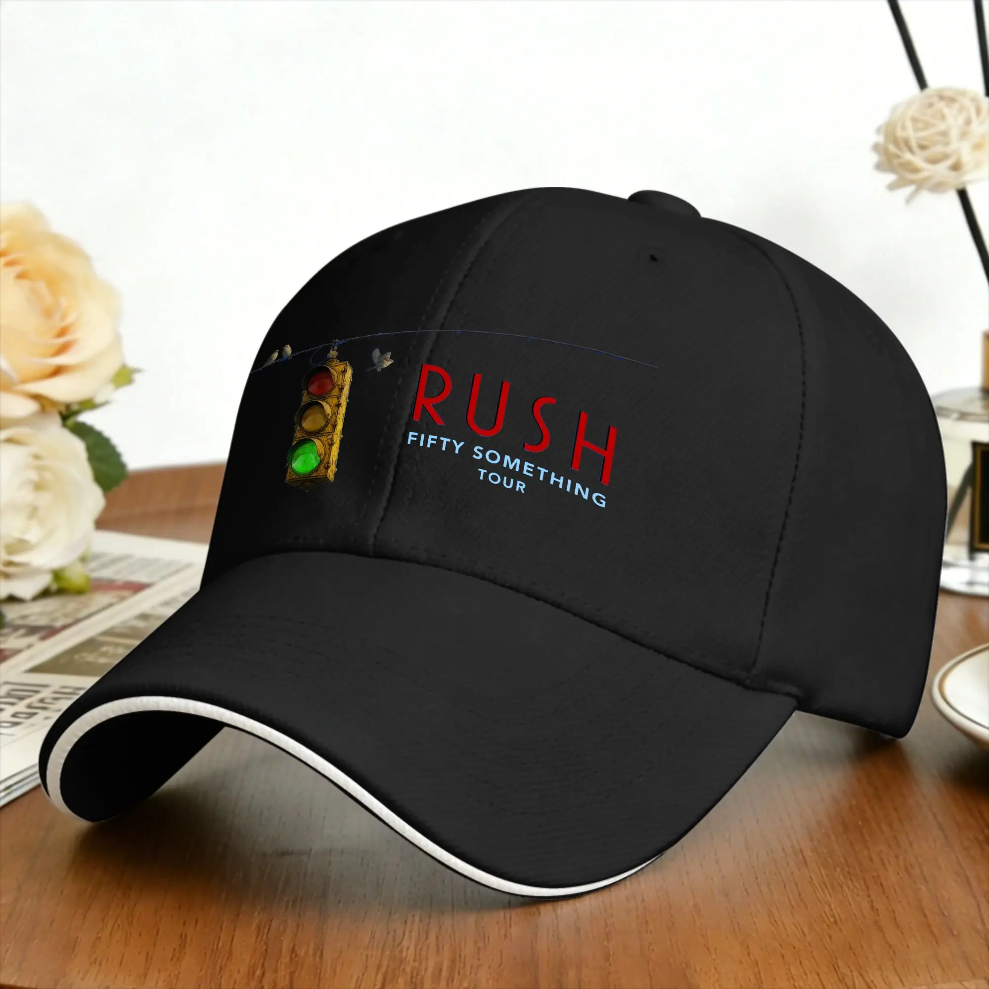 Rush Model Black Tour Concert Casual Baseball Cap Rush Band  Trucker Hat Wholesale Hippie Hip Hop Hats Stylish Baseball Caps