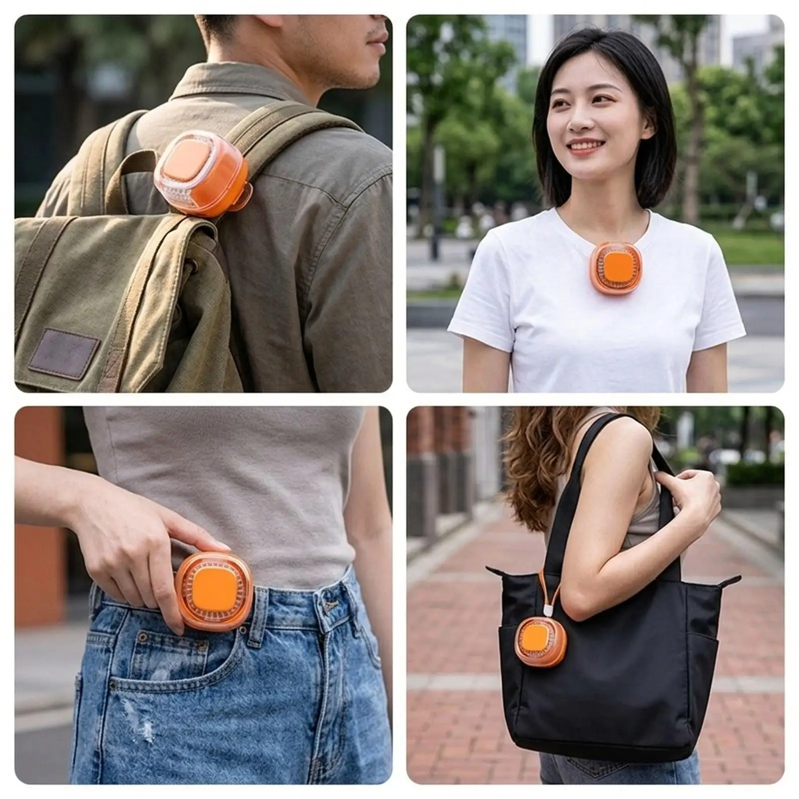 Portable Hands Free Waist Fan Rechargeable Mini Clip Air Blower Wearable Personal Cooler Fan for Outdoor Work Camping Travel