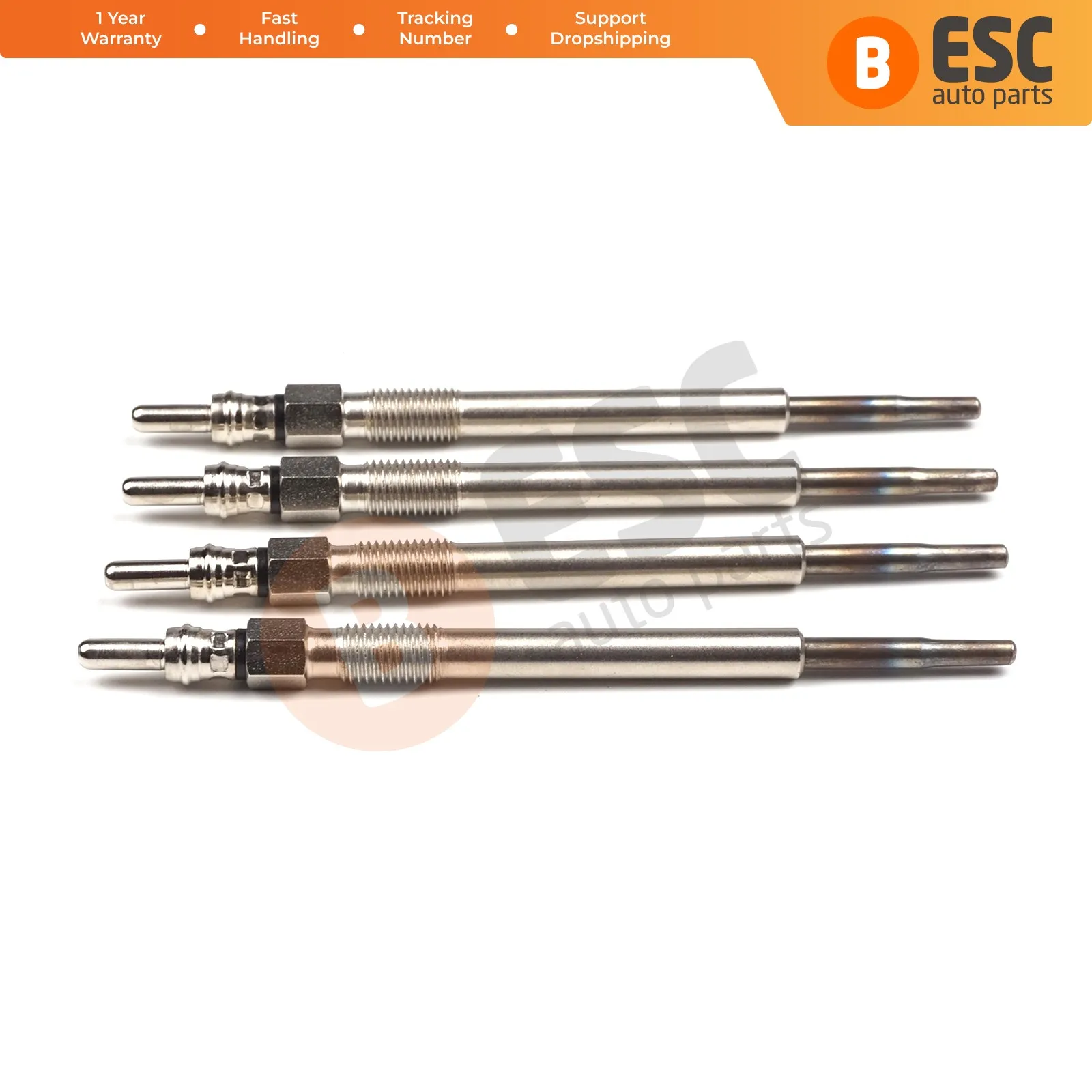 ESC Auto Parts EGP15-1 4 Pcs Heater Glow Plugs GX4119, 010027600 for Fiat Opel Suzuki Lancia Fast Shipment Ship From Turkey