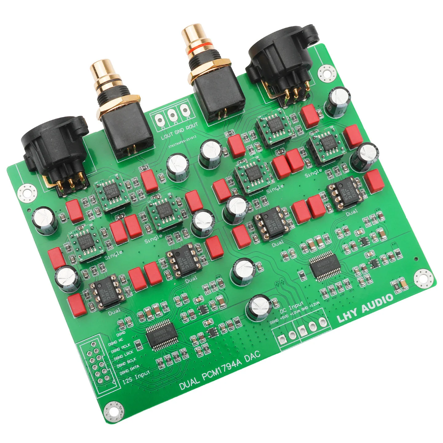 Dual PCM1794A DAC Balanced Decoder Board USB Coaxial Fever HiFiDIY Kit 24Bit 192K PCM1794