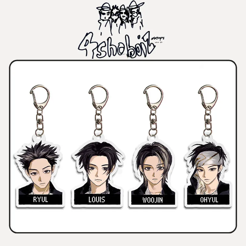 lngshot character ver. キーホルダー トレカ リュル LNGSHOT Chaveiro de Acrílico com Impressão Digital UV Dupla Face