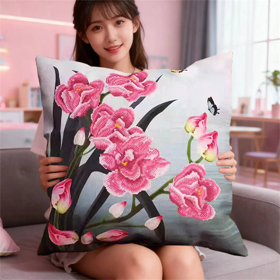 sunflower 2026 New style printed Canvas DIY cross stitch pillow cushion kits sets arts adult Craft Embroidery Needlework Sewing