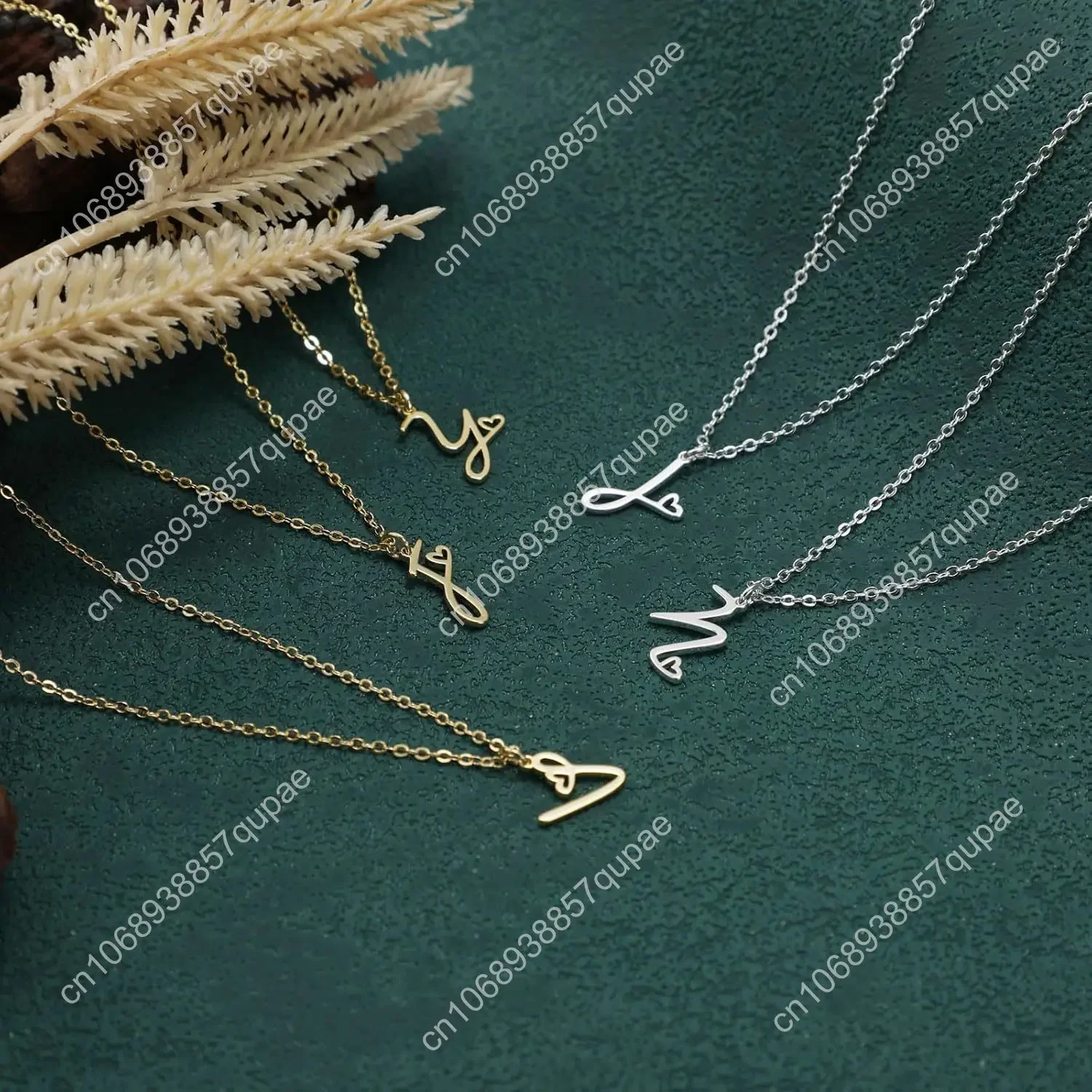 Начальные ожерелья для женщин, изящное ожерелье с подвеской в виде буквы из 14-каратного золота/серебра, модные простые милые ожерелья с монограммой имени