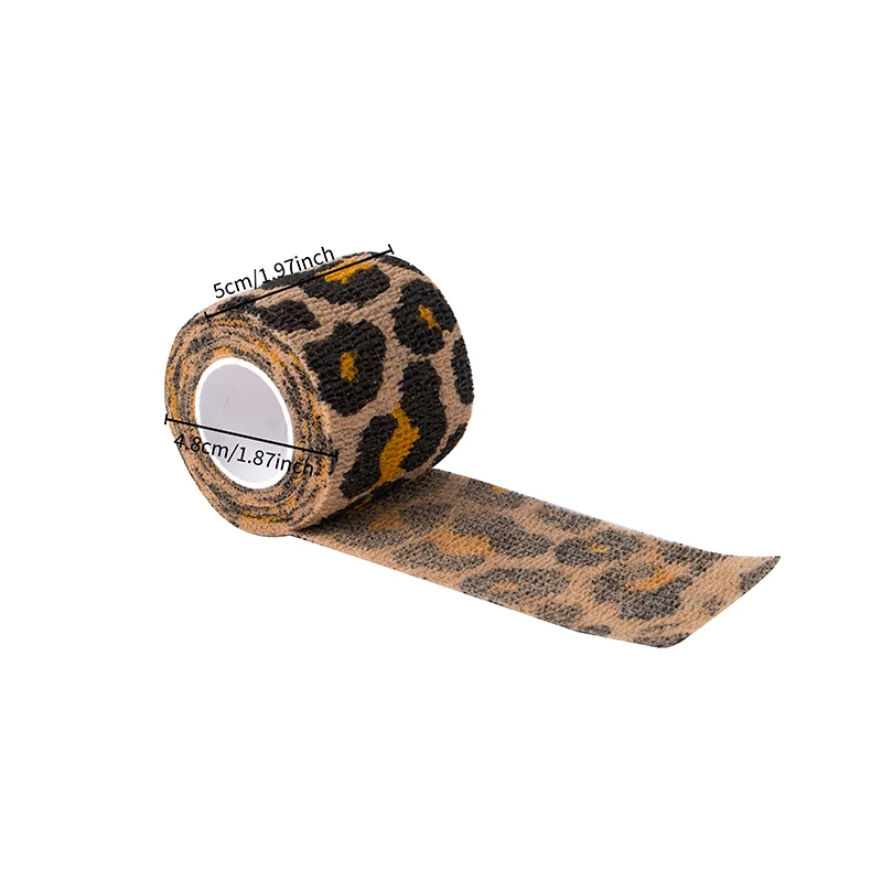 6/12/48pcs Animal Printed Self Adhesive Tattoo Elastic Bandage Sports Wrap Tape for Finger Joint Knee First Aid Kit Pet Tape