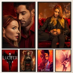 Lucifer Classic TV Series Poster Prints Poster Wall Painting Bedroom Living Room Wall Bar Restaurant