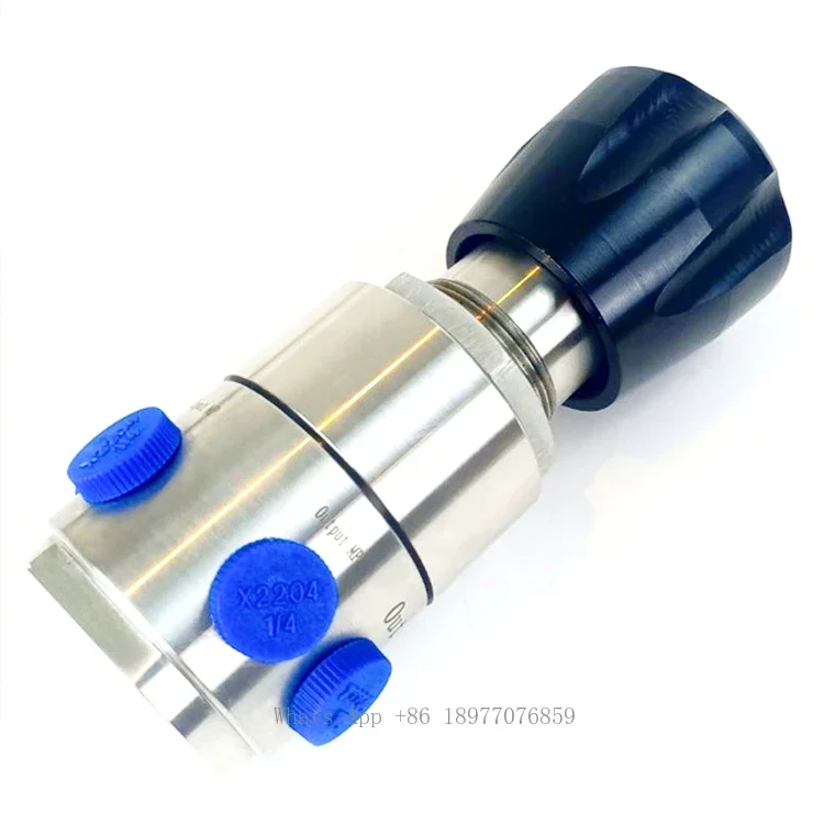 VCR Fittings Pressure Reducing Regulator Panel Mounting Nitrogen Gas Low Pressure Regulator