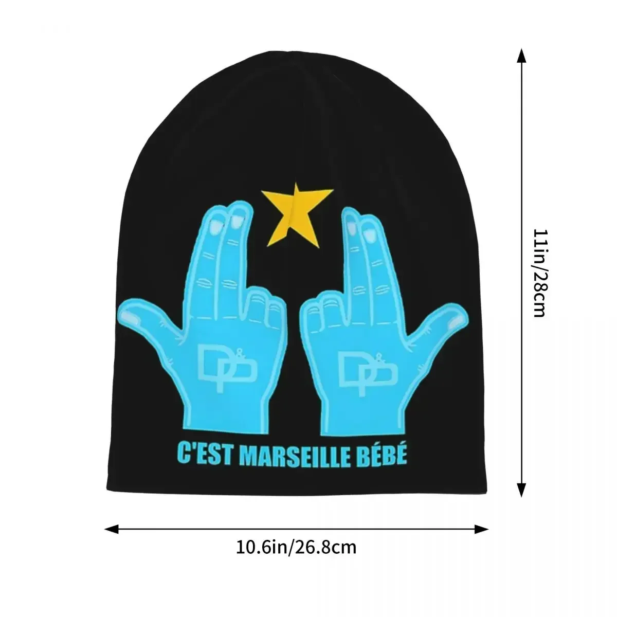 C'est Marseille  JUL Warm Knitted Cap Fashion Bonnet Hat Autumn Winter Outdoor Beanies Hats for Unisex Adult