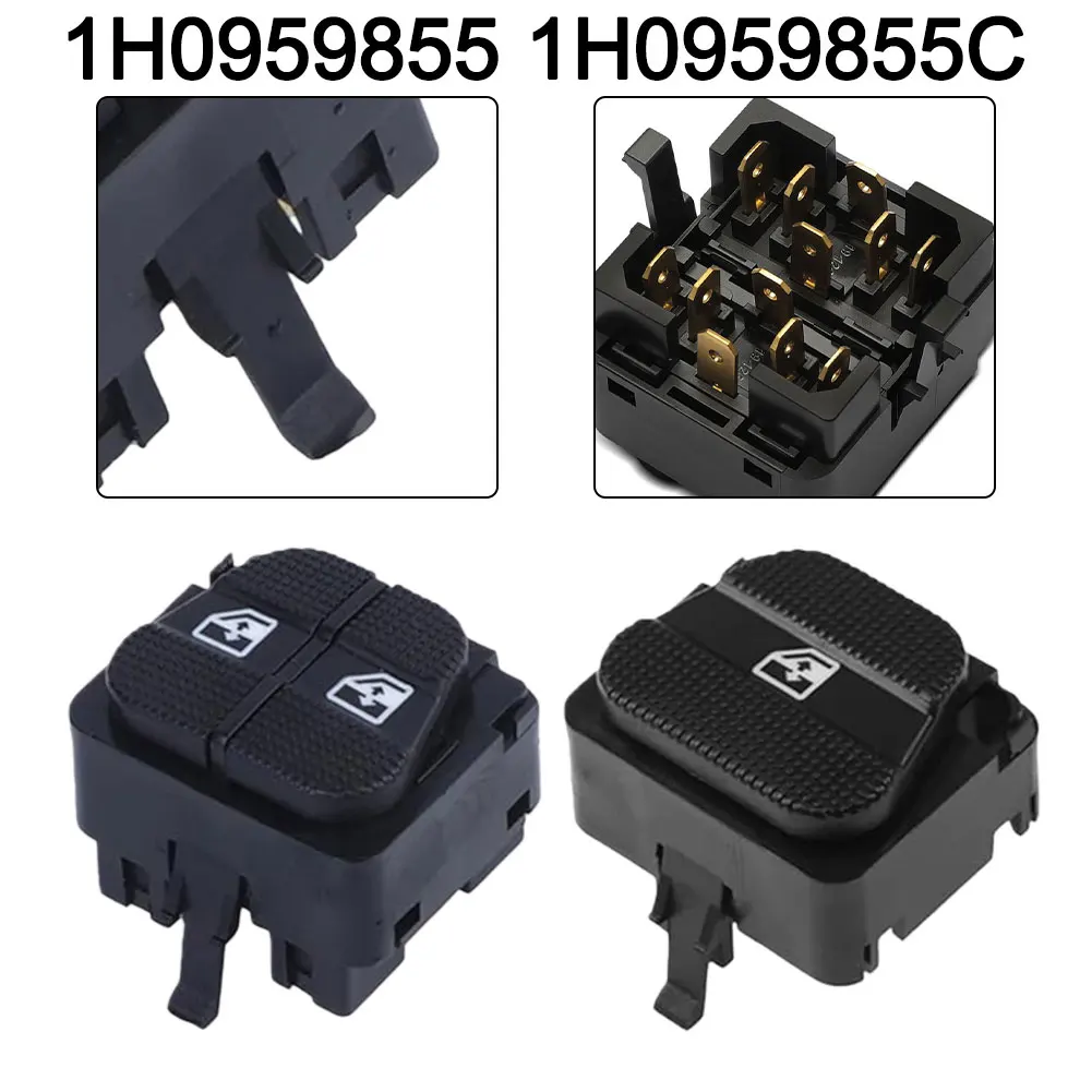 As Shown In The Figure Power Window Switch Easy Installation Plastic And Metal Construction Complete Assembly Pair