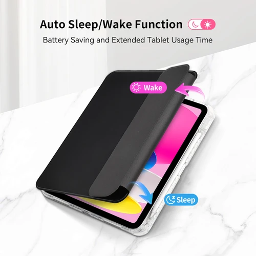 Imagen 2 del producto Funda con teclado para tabletas iPad 10.ª generación 11.ª A16, iPad Air 11 M4 2026 M2 2025 M3 2025 Air 4 5 10.9, cubierta con separación magnética