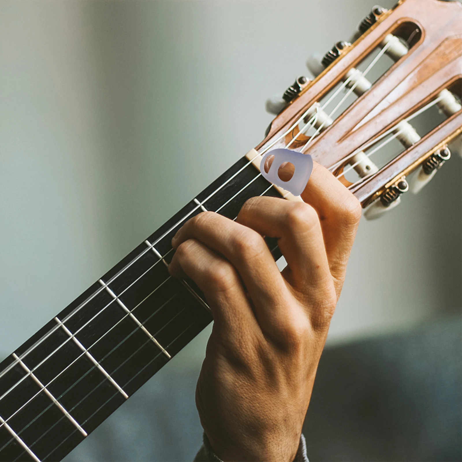 

Finger Sleeves Protector Protective Dial Picks Guitar Ukelele Playing Tools Cover Colorful Silicone