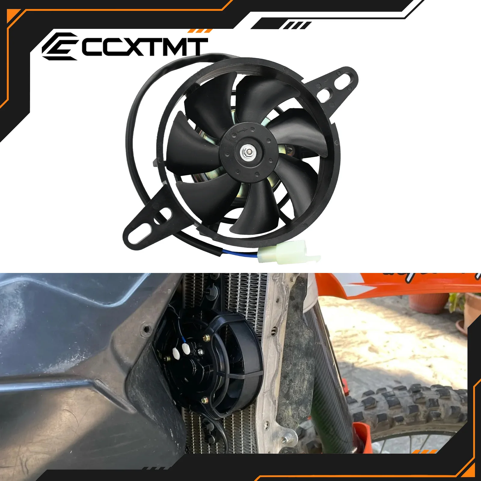 Für Honda Yamaha Suzuki KTM Kawasaki Universal Motorrad 12V Thermische Lüfter Dirt Pit Bike ATV Ölkühler Wasser kühler