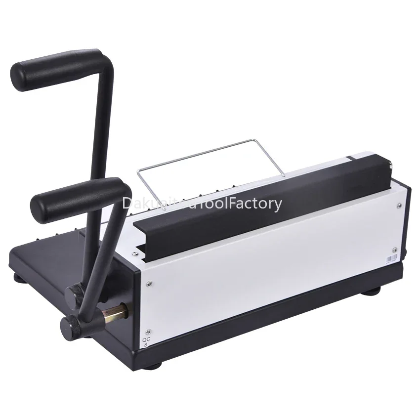 TD-1500B34 Manual Spiral Wire Binding Machine Metal 34 Punching Hole Square 4*4mm Photo Album A4 Paper Binder Puncher Machine