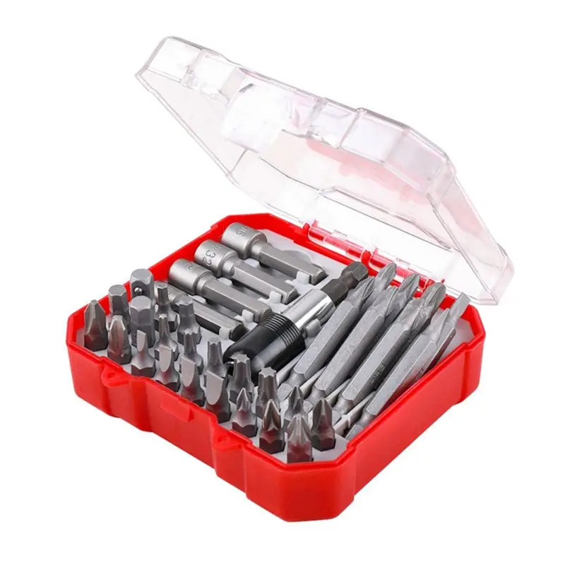 

Набор отверток ABHZ-34Pcs: комбинированный набор с трещоткой, насадками-звездочками, треугольными и специальными насадками для дома, в кейсе