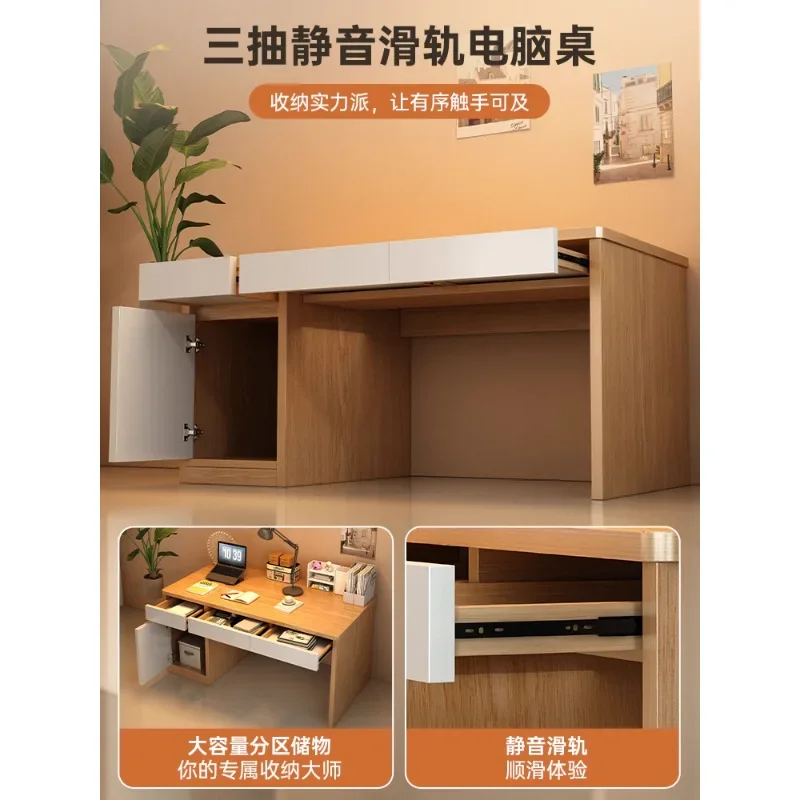 Desk Solid wood core household computer desk Bedroom bedside desk Learning and writing table Simple small apartment table