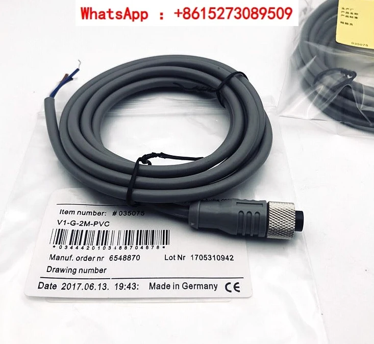 Proximity switch M12 connecting wire 4-pin V1-G-2M/5M-PVC V1-W-2M-PVC 10M 20M