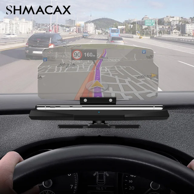 Samochodowy wyświetlacz nawigacyjny HUD Head Up Uchwyt na telefon Uchwyt na projektor GPS