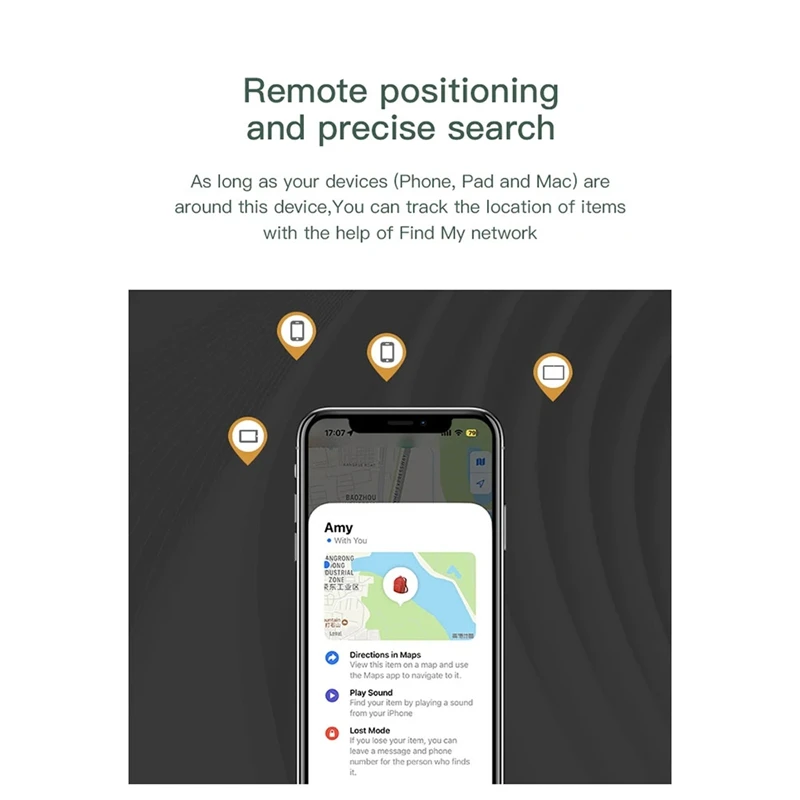 Imagem -05 - Bluetooth Gps Tracker For Air Tag Substituição Bike Keys Finder a Apple Encontrar para Localizar o Bolsa Cartão de Garrafa Carteira