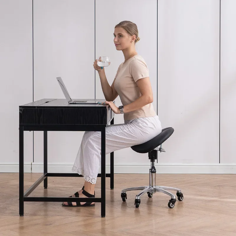 Multi-functional Ergonomic Saddle Chair Seat Angle Adjustable Riding Experimental Chair Lifting Stool