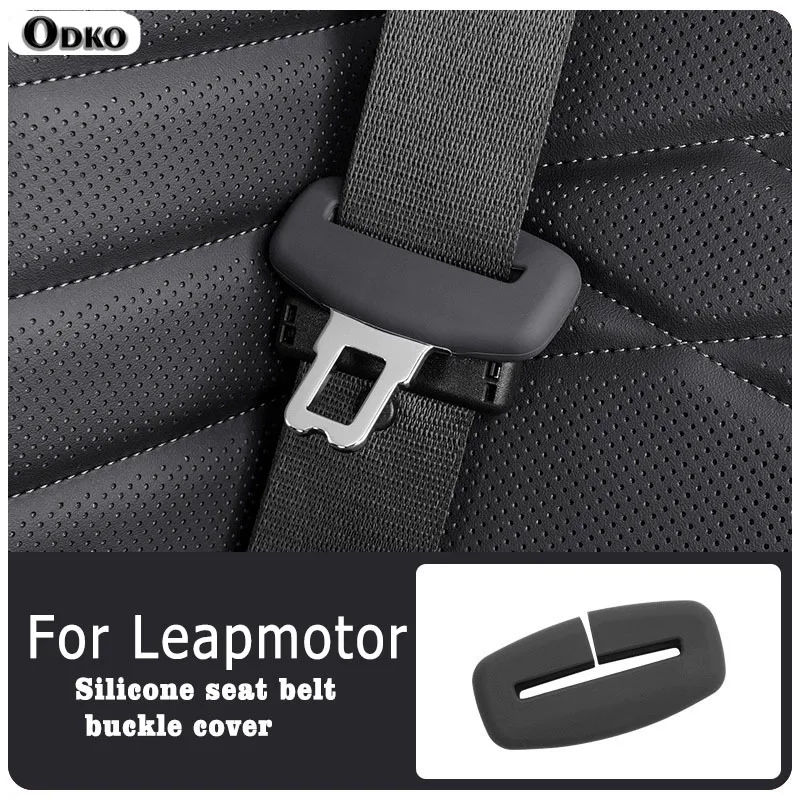 

For Leapmotor C11 C01 T03 S01 B10 Interior Accessries 2/4 Piece Car Seat Belt Silicone Protective Cover Trim