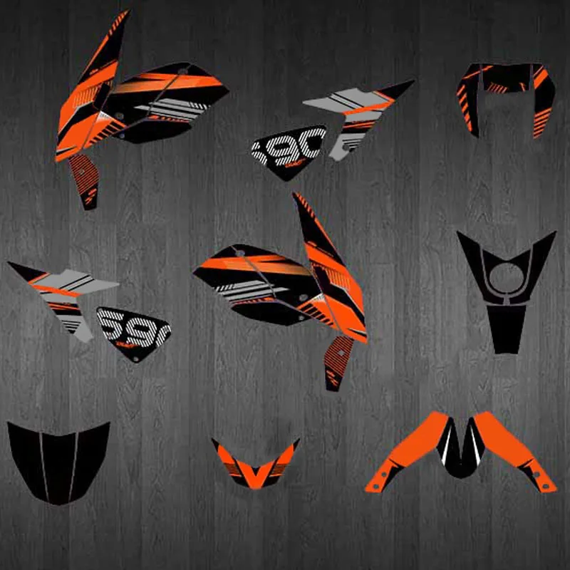 Sticker kit FOR KTM DUKE 690 2012 2013 2014 2015 2016 2017 2018 motorcycle Decorative decal