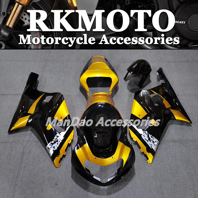 

Motorcycle Whole Fairing kit fit for GSXR600 750 01 02 03 GSXR 600 GSX-R750 K1 2003 2001 2002 full Fairings set Gold Black