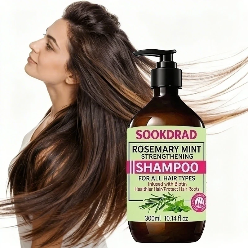 Rosemary Mint Hair Shampoo Refreshing Oil Control Scalp Cleansing Daily 300ml