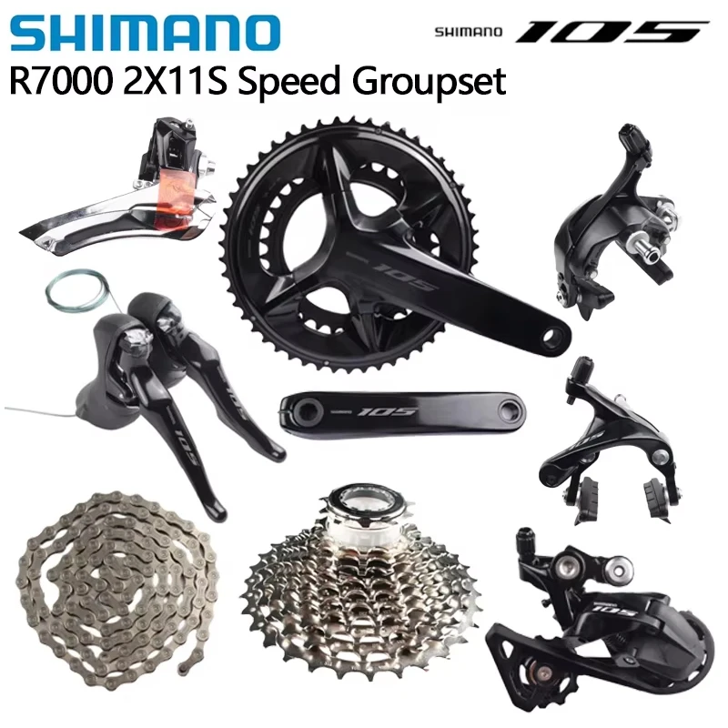 SHIMANO 105 R7000 Groupset 2x11 Speed Set R7100 Crankset 50-34T 52