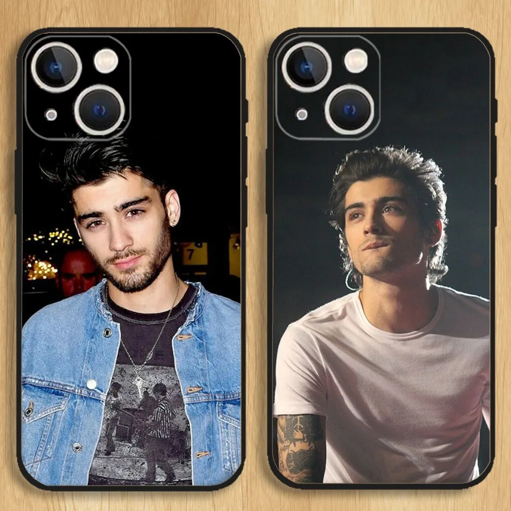 Zayn Malik Singer Phone Case For iPhone15,14,13,12,11,Pro,Max,Plus,Mini,X,XS,XR,8,7,6,S,Plus,SE Soft Black Case