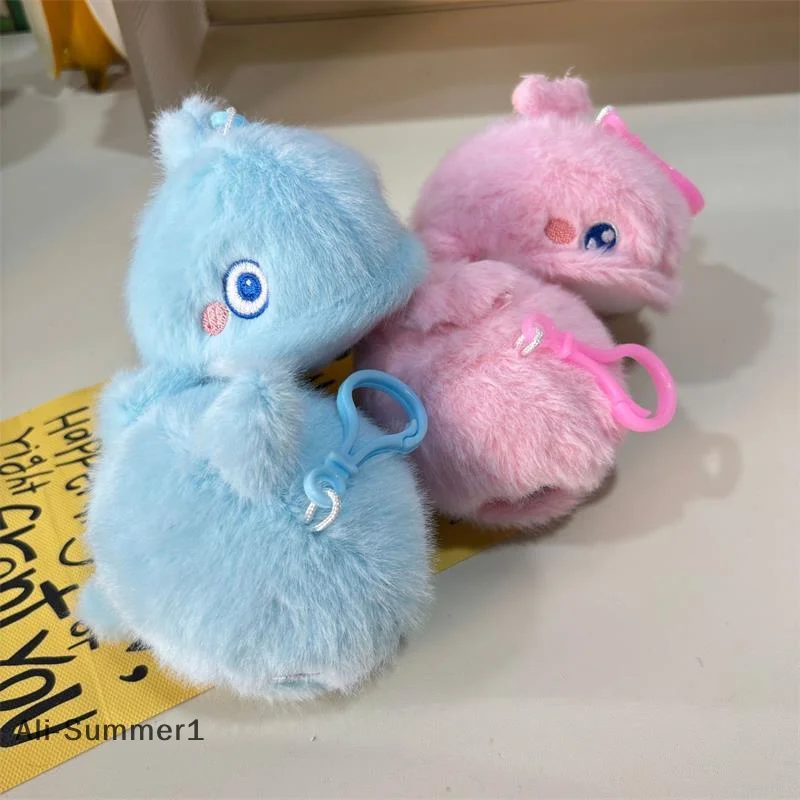 Creativo lindo ballena animales marinos muñeco de peluche juguetes de peluche llavero colgante bolsa dijes mochila adornos colgantes regalos llavero