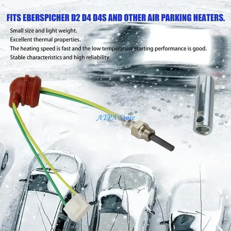 

U13C Car Heater Burners Motor Blower Gaskets Strainers 12V Glow Plug Fast Heating for 5KW/2KW Truck Air Parking Heater Part