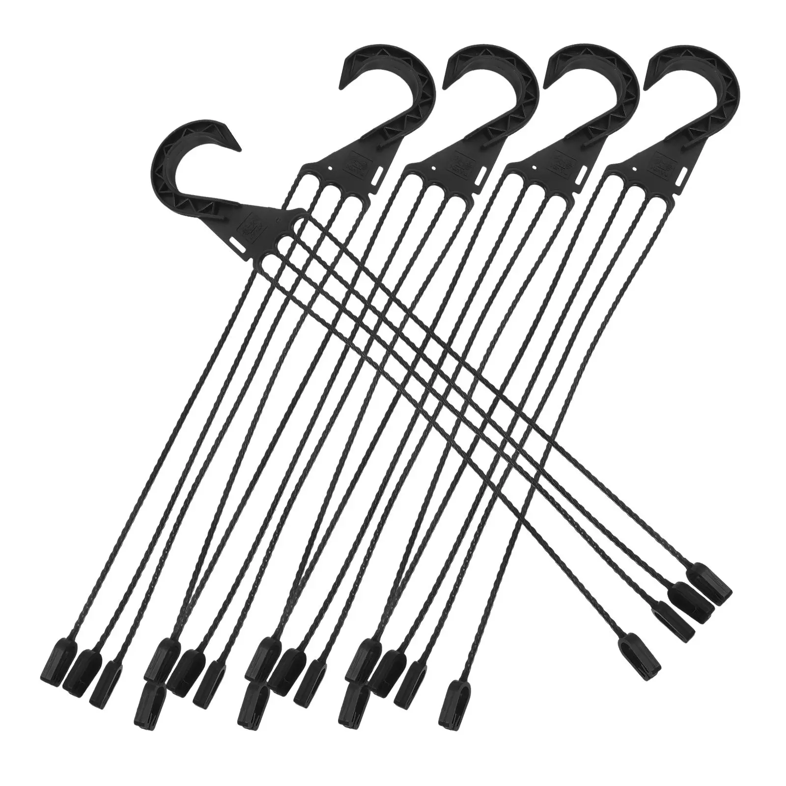 

5pcs Hanging Flowerpot Green Plastic Pots Indoor Plant Basin Hook Basket Hooks Pot Rack Hangers Sturdy Practical Hooks Home