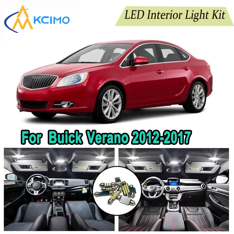 

Canbus LED Kit Interior Light Bulbs For Buick Verano 2012-2017，Door Lights Super Bright Light Set Easy Install