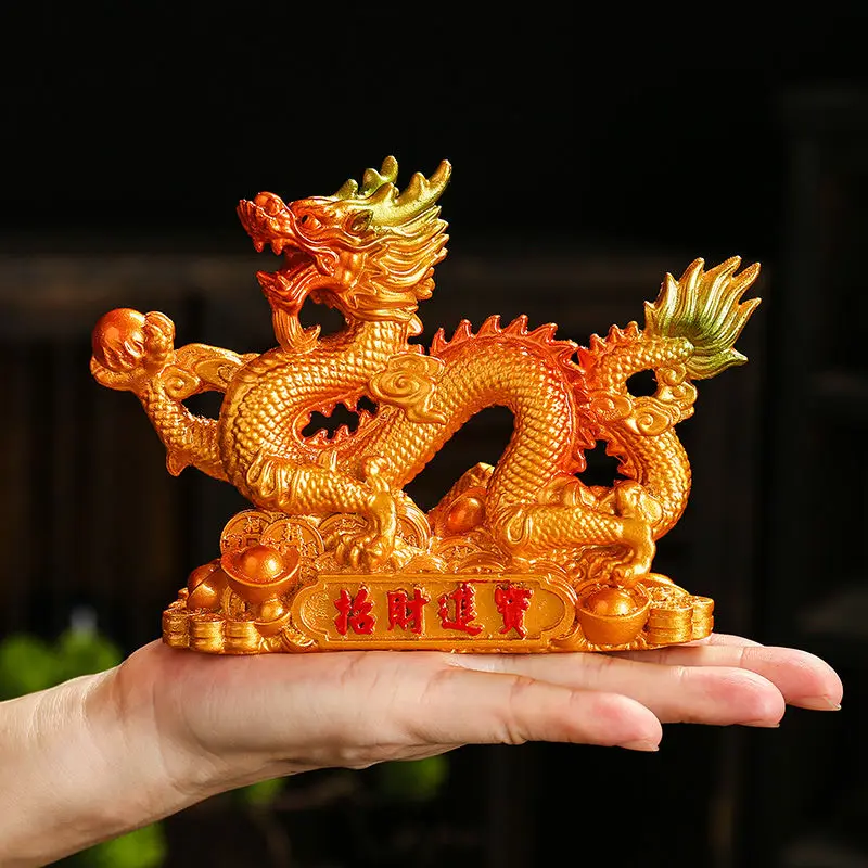 

Dragon Decoration New Twelve Zodiac Dragon Attracting Wealth Golden Dragon Living Room Decoration