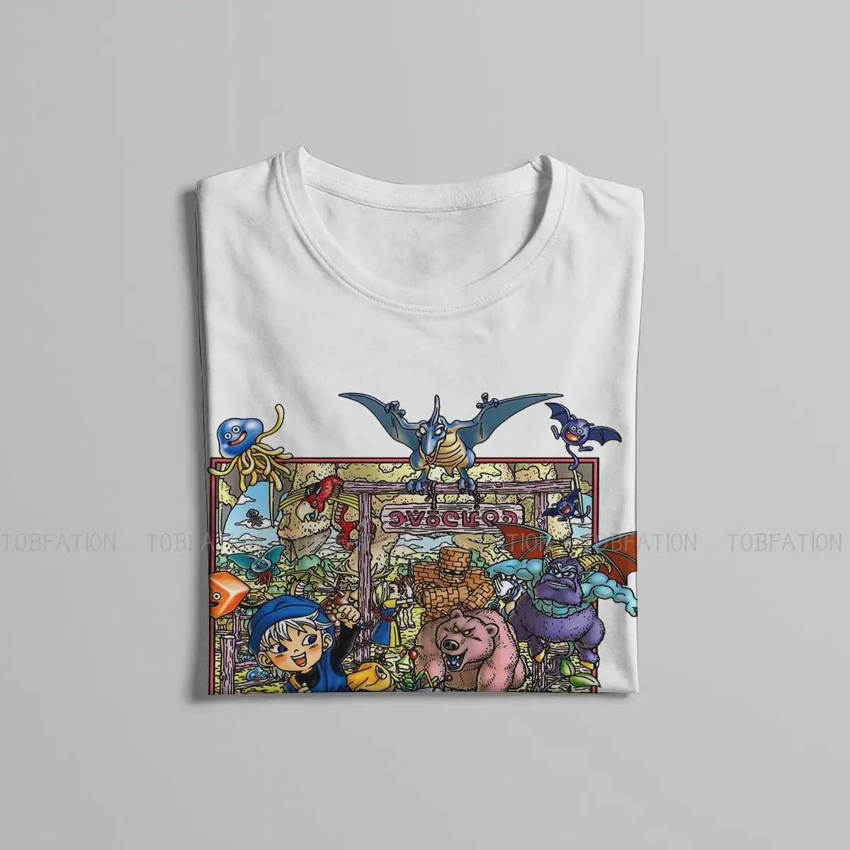 Dragon Quest DQ Monster T Shirt Vintage Fashion Summer Oversized Cotton Men\'s Clothes Harajuku O-Neck TShirt