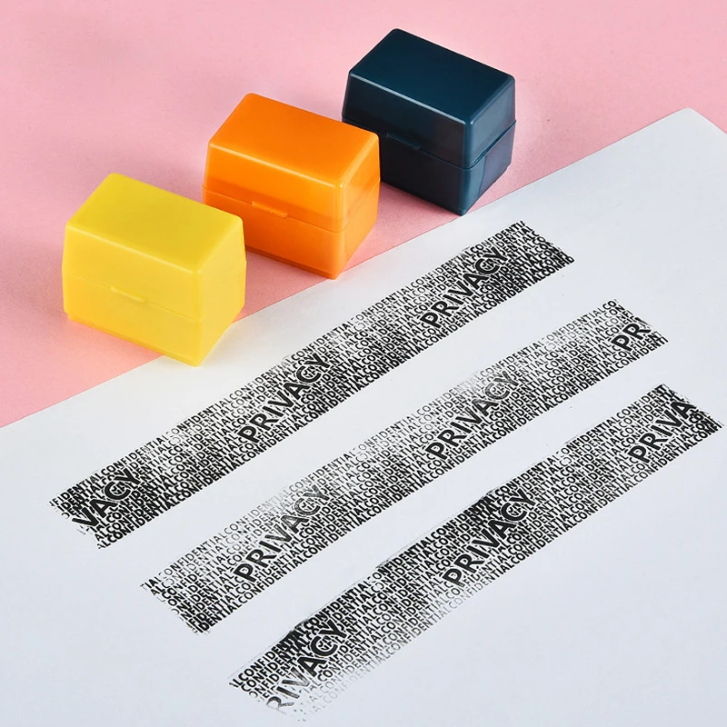 1Pcs Stamp Roller Anti-Theft Protection ID Seal Smear Privacy Confidential Data Guard Information Data Identity Address Blocker