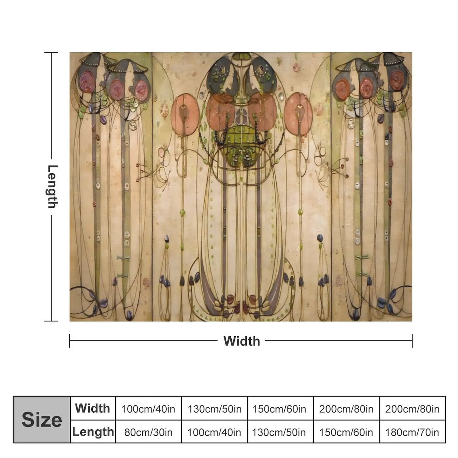 Charles Rennie Mackintosh- The Wassail Throw Blanket for winter sofa bed Sofa Blankets