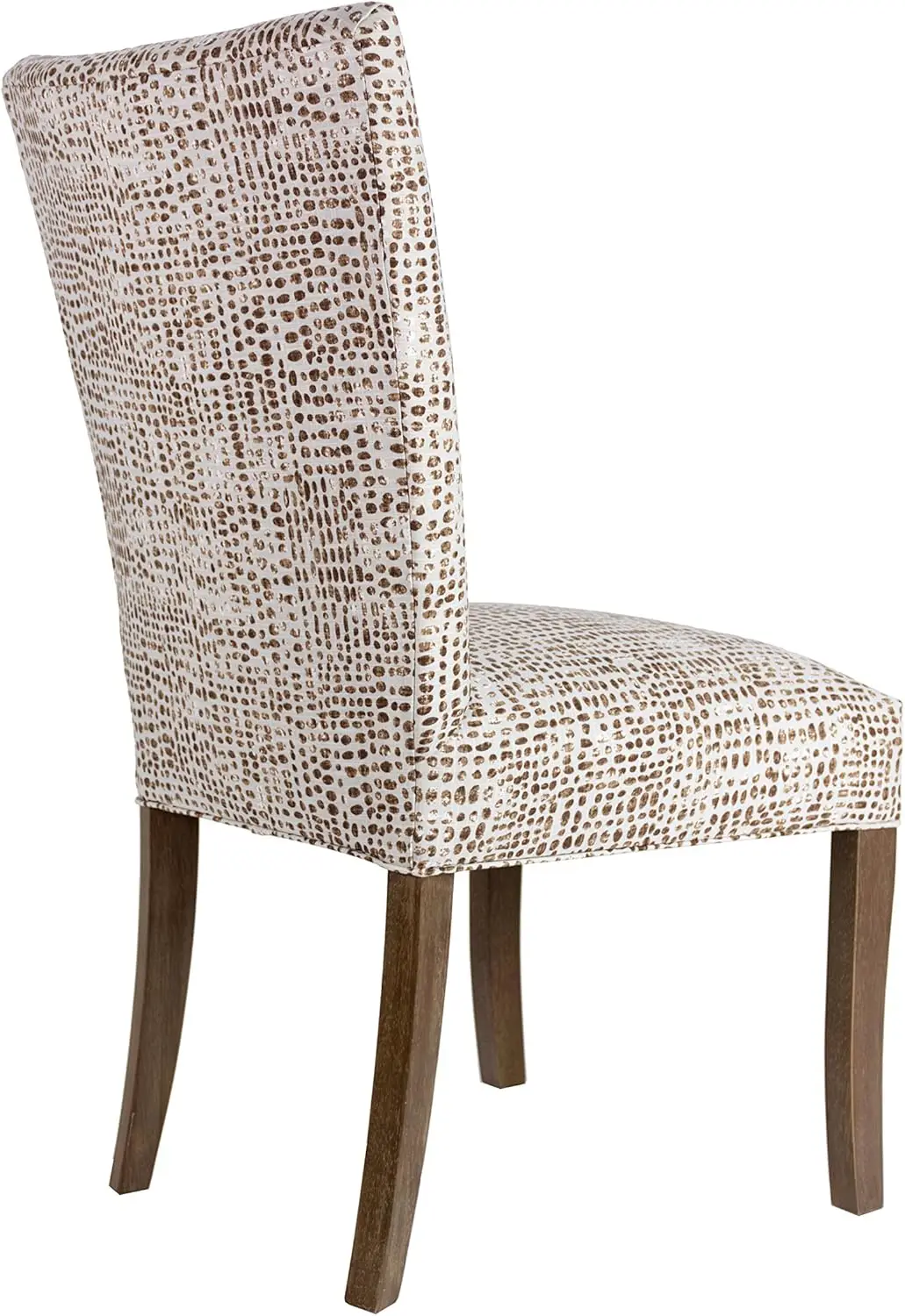 Sole Designs Julia Collection Contemporary Dining Room Chairs, Sediment Print Fabric Upholstered Parsons Seat With Button